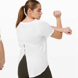 Lululemon Open Up Tie Back Tee